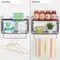 mDesign 2 Tier Storage Organizer Bath Shelf with Towel Bar, Wall Mount